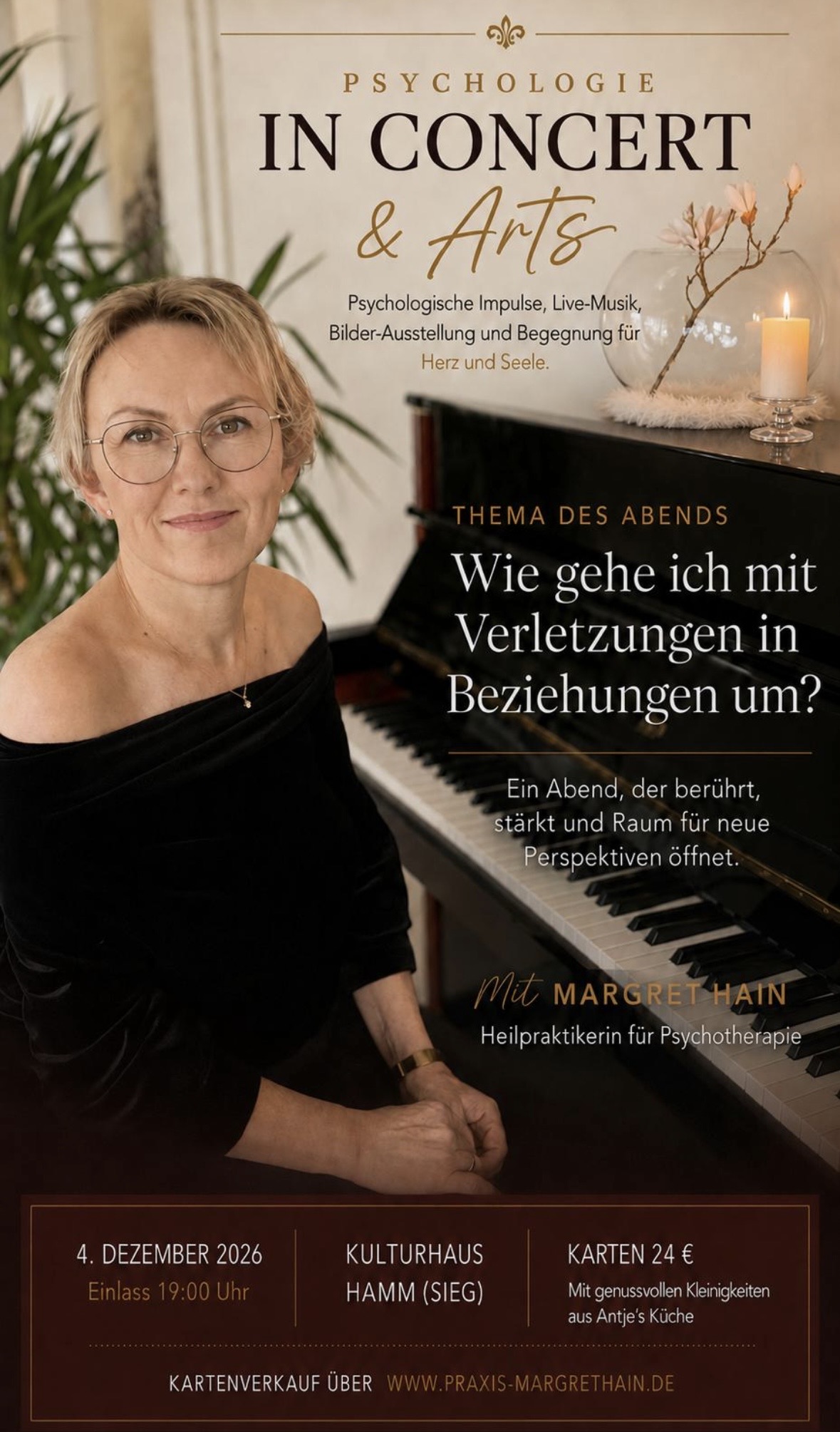 Psychologie in Concert & Arts mit Margret Hain